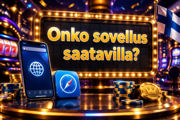 Onko sovellus saatavilla?